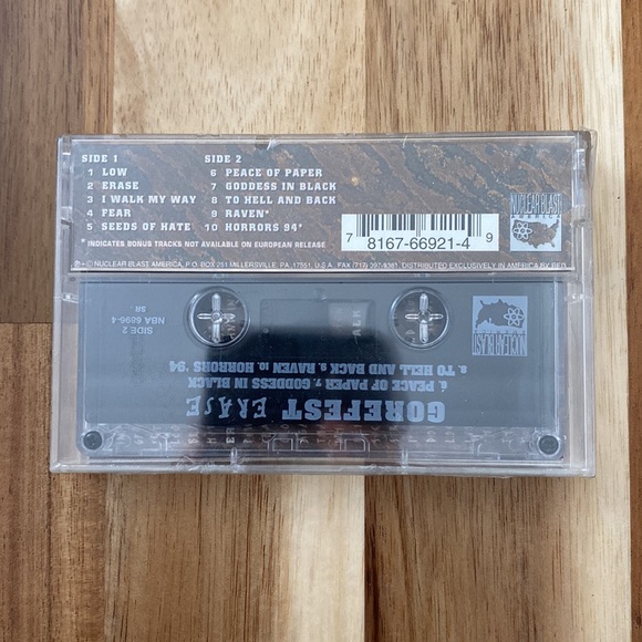 GOREFEST - ERASE 1994 Cassette ( Collectible) - Picture 2 of 5